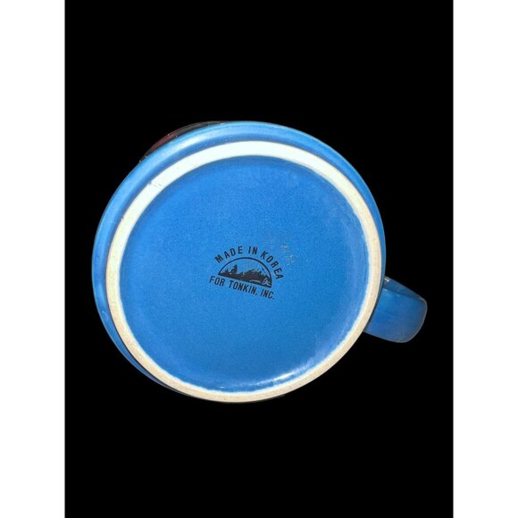VTG Peterbilt Trucks Coffee/Tea Ceramic Mug Two Tone Blue Stripes, Truck Driving - Picture 7 of 8